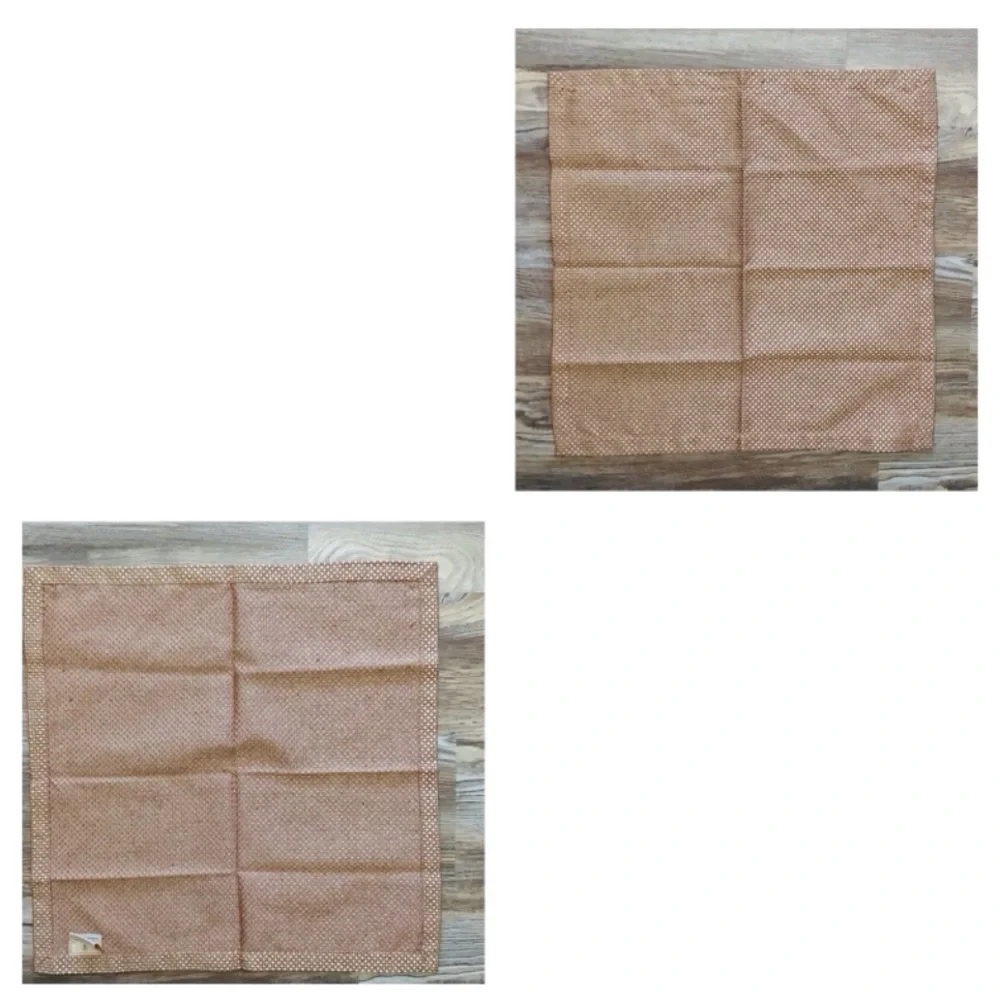 Waterford Wine and Gold Cloth Basketweave Napkins set of 11